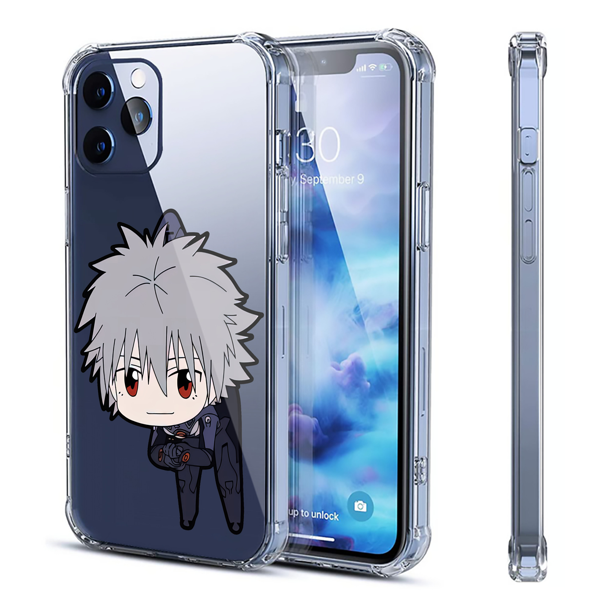 （画像用） EVA 新世紀エヴァンゲリオン 【iPhone 12シリーズ対応】透明スマホケース（クリアソフトケース）